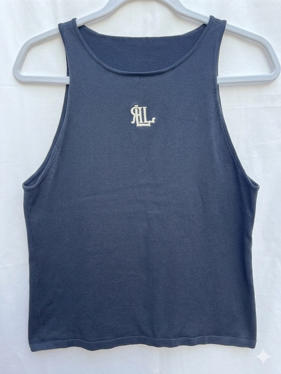 Ralph Lauren Tops - Vintage Ralph Lauren Navy Blue Tank Top with White RL Crest